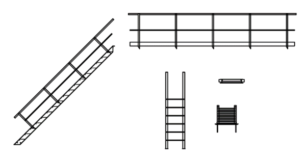 Лестницы, площадки, стремянки и ограждения