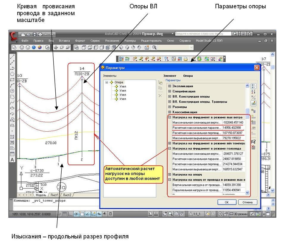 Model StudioCS ЛЭП