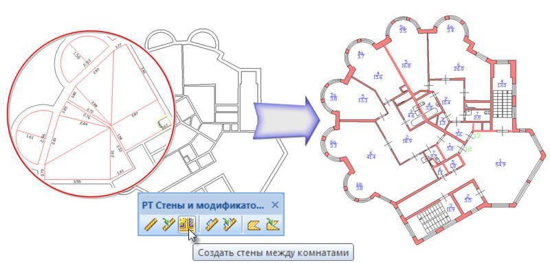 Основные этапы формирования плана с помощью составных контуров