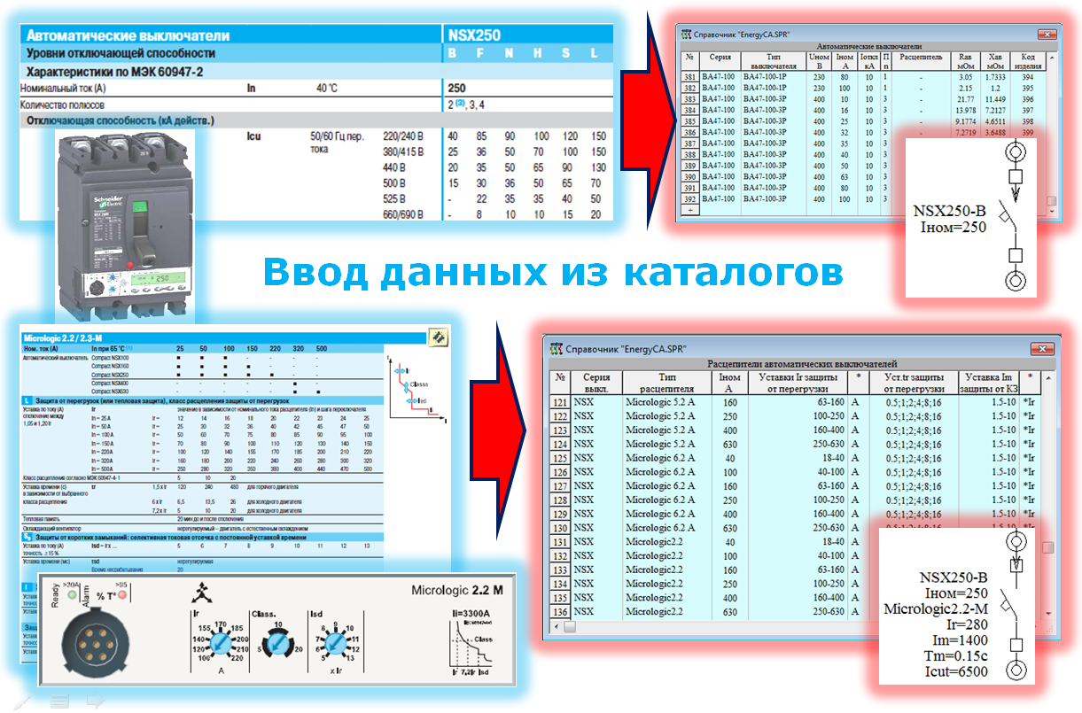 Работа с базой данных оборудования