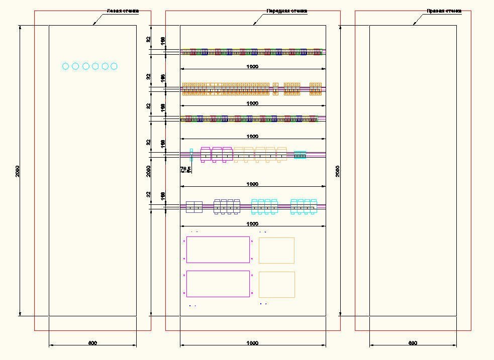 Общие виды панелей щита в Model Studio CS Компоновщик щитов
