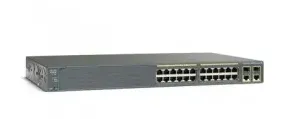 Cisco Catalyst, 24 x FE (PoE), 2 x GE/SFP, LAN Lite WS-C2960+24PC-S