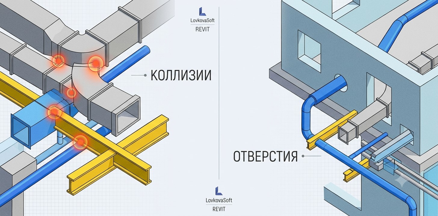 BIM Collider - проверка REVIT модели на коллизии