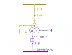 Трафареты для Visio Нормальная схема ЭС