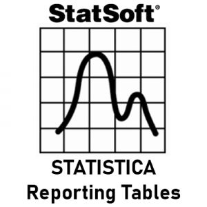 STATISTICA Reporting Tables