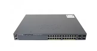 Cisco Catalyst, 24 x GE (PoE), 4 x 1G SFP, LAN Base WS-C2960X-24PS-L