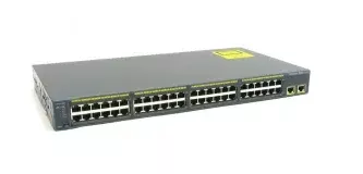 Cisco Catalyst, 48 x FE, 2 x GE/SFP, LAN Base WS-C2960+48PST-L